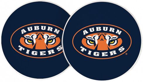 Desert Cactus Auburn University Car Accessories AU Tigers Absorbent Sandstone Cup Coasters Licensed Product Set of 2 (Design A) in Saudi Arabia