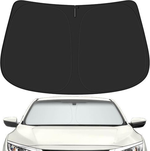 Car Windshield Sun Shade for Honda 2022-2025 Civic Accessories (OEM Design) Reflective Foldable Heat Insulation Sunshade for Ultimate Protection in Saudi Arabia