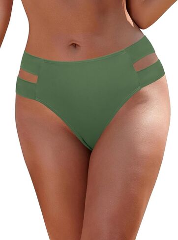 قيعان Shekini Swimsuit للنساء عالية الخصر السيطرة على البطن بيكيني أسفل جوف in Saudi Arabia