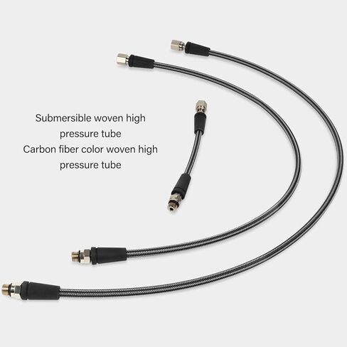 Diving High Pressure Regulator Hose,Scuba Diving Flexible Braided Hose,Carbon Fiber Woven Safe Braided Hose,for Deep Diving, Teaching Diving Activities in Saudi Arabia