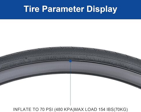 700x28c (28-622) إطار الدراجة 700C دراجة مناسبة لـ 700x27c 700 × 28C 700x29C ROAD/CITY PILLE BIKE PIKE TYRE (واحد) in Saudi Arabia