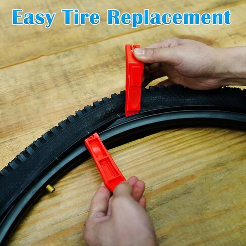 JIAYAN 24/26x1.95 Folding Replacement Bicycle Tires with Tire Levers and Tire Liners, 24''/26'' Mountain Bike Tire and Inner Tube for MTB Off-Road Bicycle in Kuwait