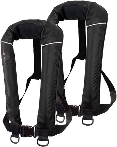 2Pcs/pack USCG Type V Approved Automatic Inflatable Life Jacket Vest with 33gram Cartridge for Adult in Saudi Arabia