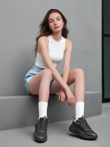 أحذية المشي للسيدات مريحة للتنس التنس الأزياء الأحذية الرياضية الشبك in Kuwait