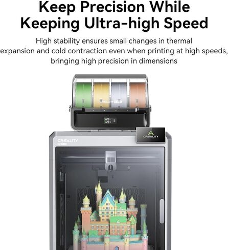 خيوط CREALITY HYPER PLA RFID ، 1KGX4 3D طابعة طابعة 1.75 مم مع علامات RFID لتحديد نظام خيوط CFS-CRELITY ، مواد طباعة عالية السرعة من 30 إلى 600 مم/ثانية (أبيض+أسود+أحمر+أزرق) in Kuwait