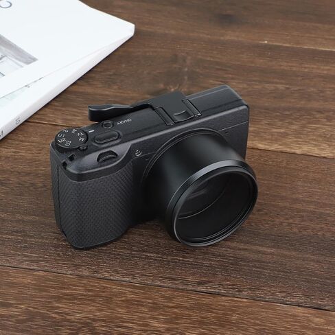 Haoge THB-GR3R Metal Hot Shoe Thumb Up Rest Hand Grip for RICOH GR III GRIII X GR3 GR3X Camera Red in Saudi Arabia