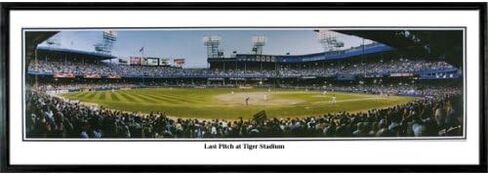 Detroit Tigers Last Pitch at Tiger Stadium September 27, 1999 Panoramic Poster #2014 in Saudi Arabia