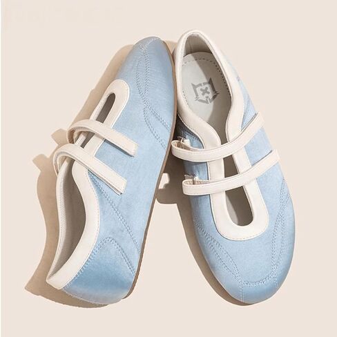 Mary Jane Flats Wide Toe Ballerina Flats with Double Straps Fancy Cute Ballet Sneakers for Woman Retro Low Top Soft Comfortable Ballet Shoes Dance Daily Dressy Lightweight Non-Slip Elegant Footwear in Saudi Arabia