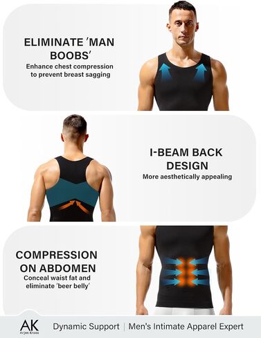 قميص Arjen Kroos Compression Men Tank Tops Tops Men Undershirts Activewear Muscle Slistcle Slimming Rippering 4 Pack 4th-Level Compression in Saudi Arabia