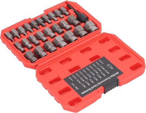 27Pcs Screw Extractor Hex Broken Bolt Removal Tool Set Kit Rapidly Remove Damaged Bolts Studs for Quick Repair Maintenance in Saudi Arabia