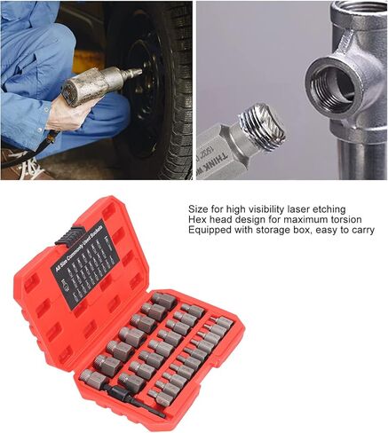 27Pcs Screw Extractor Hex Broken Bolt Removal Tool Set Kit Rapidly Remove Damaged Bolts Studs for Quick Repair Maintenance in Saudi Arabia