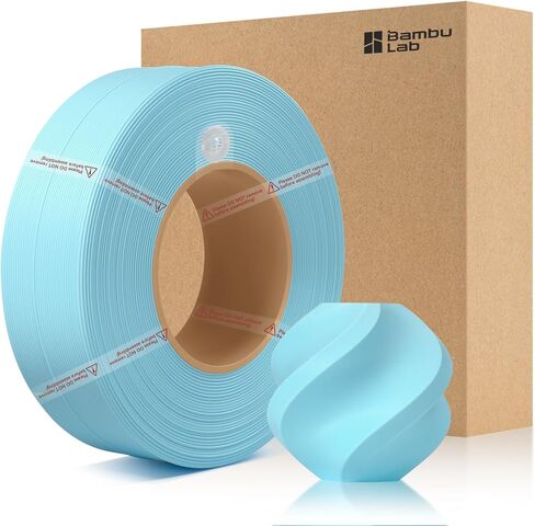 Bamboo1.75MM PLA Matte Refill Filament High Toughness High Speed &Easy Printing Eco Friendly with RFID for Bambu Lab A1,X1,P1 AMS 1KG +/- 0.03mm (Without Spool) (Black 11101) in Kuwait