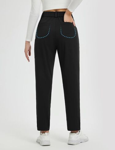 baleaf Fleece Lined Pants Women with 5 Pockets Work 26" Petite Thermal Pants Winter Workout Business Casual Golf Sweatpants in Saudi Arabia