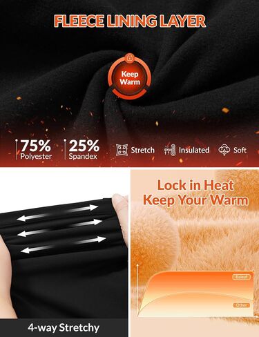 baleaf Fleece Lined Pants Women with 5 Pockets Work 26" Petite Thermal Pants Winter Workout Business Casual Golf Sweatpants in Saudi Arabia