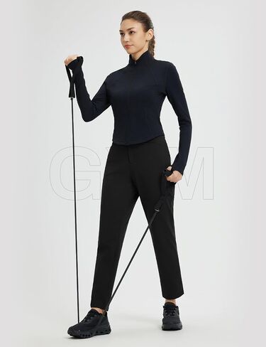 baleaf Fleece Lined Pants Women with 5 Pockets Work 26" Petite Thermal Pants Winter Workout Business Casual Golf Sweatpants in Saudi Arabia