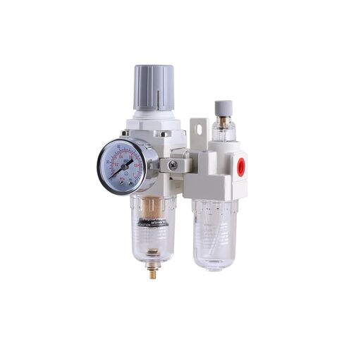 Pneumatic Pressure Regulator Air Source Processor Compressed Air Filter Regulator Lubricator Combo Water/Oil Trap Separator(AC2010-2 1l4NPT) in Saudi Arabia