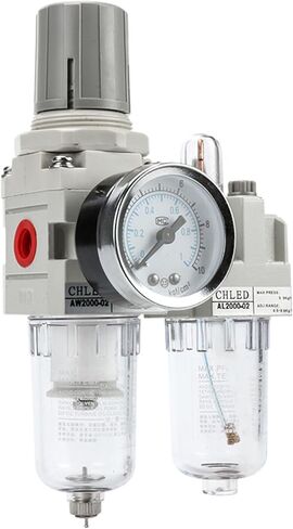 1PCS AC2000 AC2010 AR2000 Air Treatment Processor Unit Oil Water Separator Filter Lubricator air Compressor Pressure Regulator(AC4010-04) in Saudi Arabia