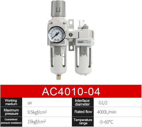 1PCS AC2000 AC2010 AR2000 Air Treatment Processor Unit Oil Water Separator Filter Lubricator air Compressor Pressure Regulator(AC4010-04) in Saudi Arabia