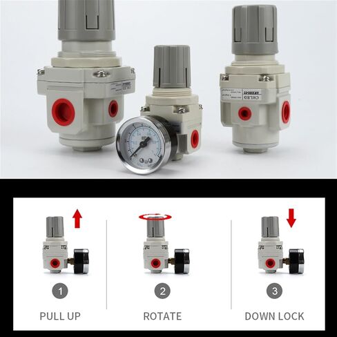 1PCS AC2000 AC2010 AR2000 Air Treatment Processor Unit Oil Water Separator Filter Lubricator air Compressor Pressure Regulator(AC4010-04) in Saudi Arabia