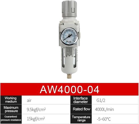 1PCS AC2000 AC2010 AR2000 Air Treatment Processor Unit Oil Water Separator Filter Lubricator air Compressor Pressure Regulator(AC4010-04) in Saudi Arabia