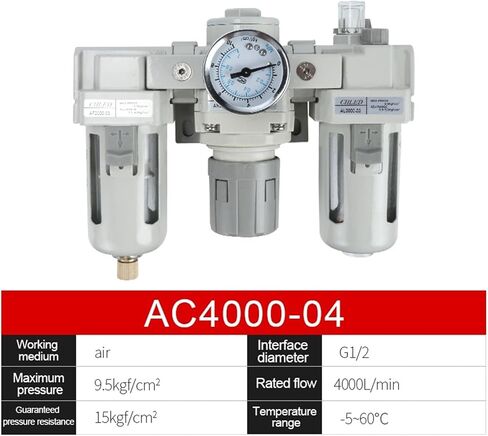 1PCS AC2000 AC2010 AR2000 Air Treatment Processor Unit Oil Water Separator Filter Lubricator air Compressor Pressure Regulator(AC4010-04) in Saudi Arabia