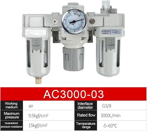 1PCS AC2000 AC2010 AR2000 Air Treatment Processor Unit Oil Water Separator Filter Lubricator air Compressor Pressure Regulator(AC4010-04) in Saudi Arabia