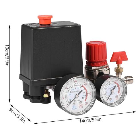 2-G1/4 Small Air Compressor Pressure Switch Control Valve Regulator with Gauges Air Regulator Valve in Saudi Arabia