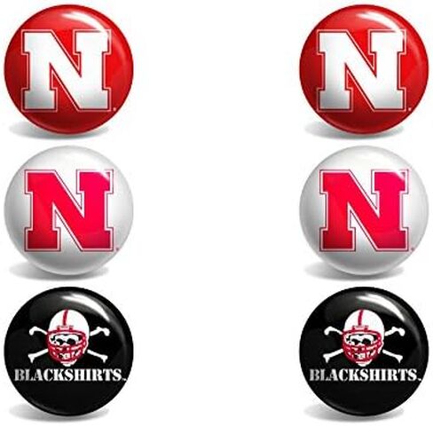 Nebraska Cornhuskers Stud أقراط in Kuwait
