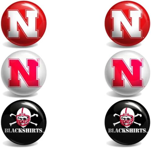Nebraska Cornhuskers Stud أقراط in Kuwait