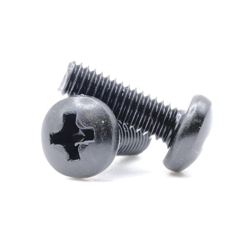replacementscrews M4 × 12 مم (M4 X L12 ، 0.7 مم الملعب) برغي آلة محرك رأس PAN - أكسيد أسود (حزمة 10) in Saudi Arabia
