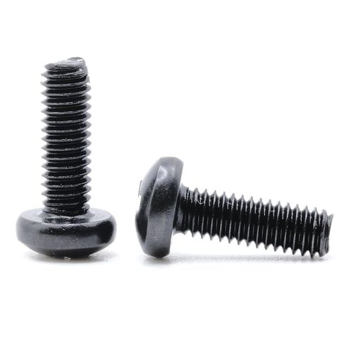 replacementscrews M4 × 12 مم (M4 X L12 ، 0.7 مم الملعب) برغي آلة محرك رأس PAN - أكسيد أسود (حزمة 10) in Saudi Arabia