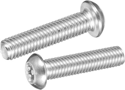 uxcell M8 Torx Security Screws Kit, (M8x12/16/20/25/30/35/40mm) 35pcs 304 Stainless Steel Round Head Tamper Proof Screw, W 1pcs T40 Wrench Bolts in Saudi Arabia