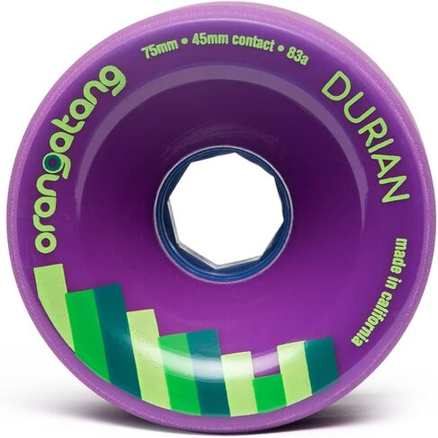 Orangatang Durian 75 mm Freeride Longboard Skateboard Wheels (Set of 4) in Kuwait