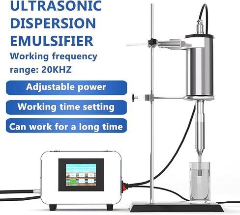 مختبر المختبرات بالموجات فوق الصوتية ، خلاط خلايا معالج Sonicator ، مع مسبار وعينة من التيتانيوم 8 مم ، حجم عينة 2000 مل ، 99 دقيقة قابلة للتعديل ، للمختبر in Kuwait