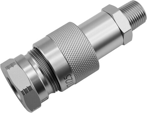 3/8" 10,000 PSI High Pressure Hydraulic Quick Coupler Set Replaces Enerpac C-604 with 2 Dust Caps in Saudi Arabia