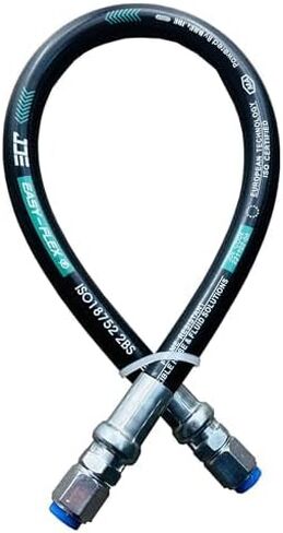 Haichy 26711-06-06-36 مجموعة دوارة الخرطوم الهيدروليكي 3/8 "خرطوم الهيدروليكي مع الذكور JIC X Male ، 36" ، 4785 PSI in Kuwait