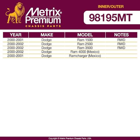 Metrix Premium Chassis Parts - 4 PC Kit Inner & Outer Tie Rod End Kit Fits 2003 Mini Cooper ، 2002 Mini Cooper ، استبدال EV800566 ، ES800520 ، ES800521 ، صنع في أوروبا in Saudi Arabia