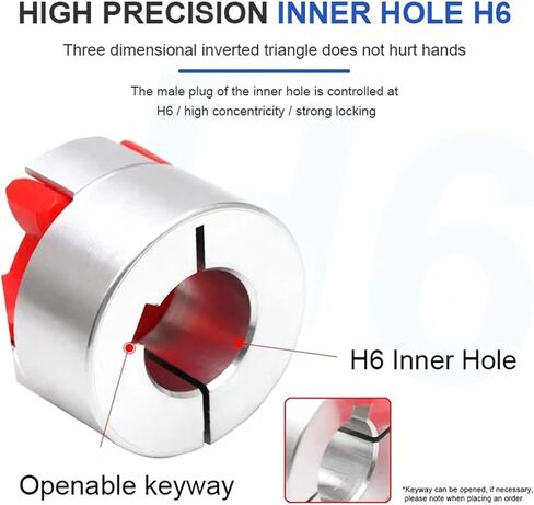 D20L25 5x8mm 3mm 4mm 5mm 6mm 6.35mm 7mm 10mm Plum Coupling Spider Flexible Motor Coupler Aluminium Flexible Jaw Coupling 1Pcs(4x10) in Saudi Arabia