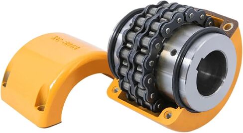 KC5014 Sprocket Gear Chain Coupler Wiht Cover 15/16/17/18/19/20/22/24/25.4/28/30/32/35mm Roller Chain Coupling 1Pcs(15x22) in Saudi Arabia