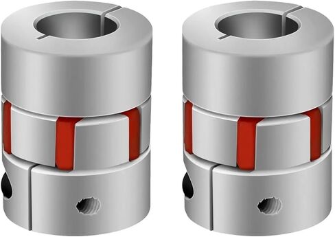 D25L30 Three Jaws D25L30 Coupler Aluminium Plum Flexible Shaft Coupling Motor Connector CNC Flexible Couplings 5/6/6.35/8/10/12mm 1Pcs(5x8) in Saudi Arabia