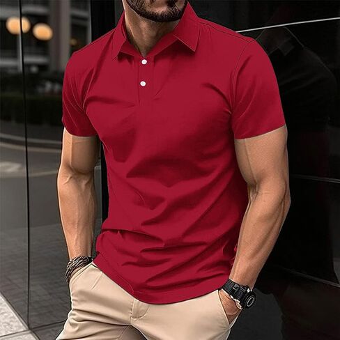 Mens Henley Short Sleeve T-Shirt Cotton Casual Tops Button Down Summer V Neck Shirts 2025 Business Work Tunic Blouse in Saudi Arabia