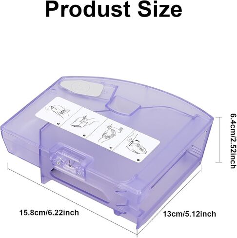 Dust Bin Box for iRobot Roomba i3 i3+ i4 i4+ i6 i6+ i7 i7+ i8 i8+ E5 E6 E7 J7 Vacuum Cleaner - Waste Dustbin Box Replacement Accessories Spare Parts with Automatic Dirt Disposal in Saudi Arabia