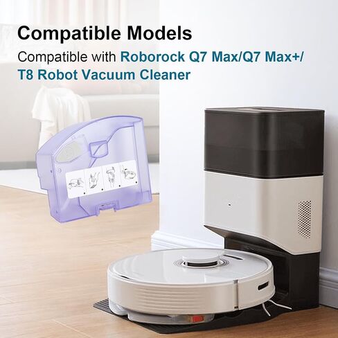 Dust Bin Box for iRobot Roomba i3 i3+ i4 i4+ i6 i6+ i7 i7+ i8 i8+ E5 E6 E7 J7 Vacuum Cleaner - Waste Dustbin Box Replacement Accessories Spare Parts with Automatic Dirt Disposal in Saudi Arabia