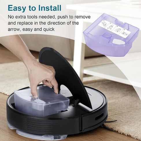 Dust Bin Box for iRobot Roomba i3 i3+ i4 i4+ i6 i6+ i7 i7+ i8 i8+ E5 E6 E7 J7 Vacuum Cleaner - Waste Dustbin Box Replacement Accessories Spare Parts with Automatic Dirt Disposal in Saudi Arabia