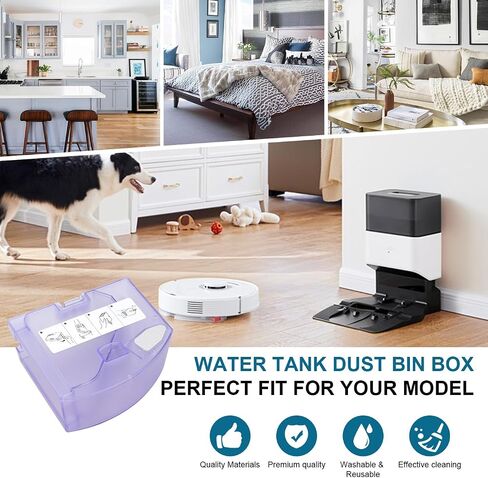 Dust Bin Box for iRobot Roomba i3 i3+ i4 i4+ i6 i6+ i7 i7+ i8 i8+ E5 E6 E7 J7 Vacuum Cleaner - Waste Dustbin Box Replacement Accessories Spare Parts with Automatic Dirt Disposal in Saudi Arabia