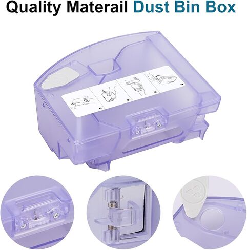 Dust Bin Box for iRobot Roomba i3 i3+ i4 i4+ i6 i6+ i7 i7+ i8 i8+ E5 E6 E7 J7 Vacuum Cleaner - Waste Dustbin Box Replacement Accessories Spare Parts with Automatic Dirt Disposal in Saudi Arabia