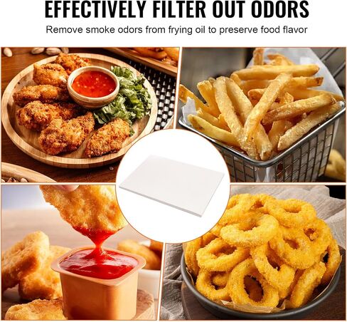 Vevor Fryer Filter Paper 100 pack ، ورقة مرشح الزيت 25.7 "× 16.9" ، مناسبة لوحدات ترشيح مقلاة متنقلة 55L-58L ، مثالية للمطاعم ، منافذ الوجبات السريعة ، ومقعورات المهرجانات in Kuwait