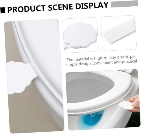 ARTIBETTER 2pcs Adhesive Toilet Riser Seat Handles Sanitary Easy Install for Home Public Restrooms in Saudi Arabia