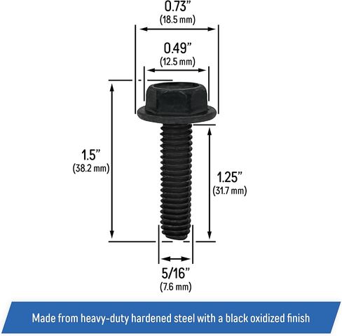 Blade Spindle Hex Head Screw Bolt Replacement for Husqvarna, Poulan, Ryobi - 584953901, 539107630 in Saudi Arabia