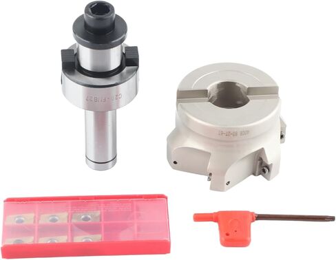 Router Bits, End Mills End Mill Bits C20 FMB27 Collet Chuck Holder BAP400R‑80‑27‑6 Flute Cutter APMT1604 Milling Inserts Milling Cutter with Collet Chuck Holder for Woodworking (C20-FMB27+80 cutter in Saudi Arabia
